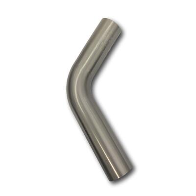 3 1/2" 3.5" or 89.9mm Exhaust Pipe Mandrel Bend 304 Stainless Long Leg 60 Degree 